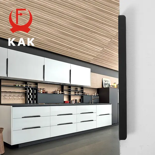 Kak 5pcs Lot Black Hidden Cabinet Handles Zinc Alloy Kitchen