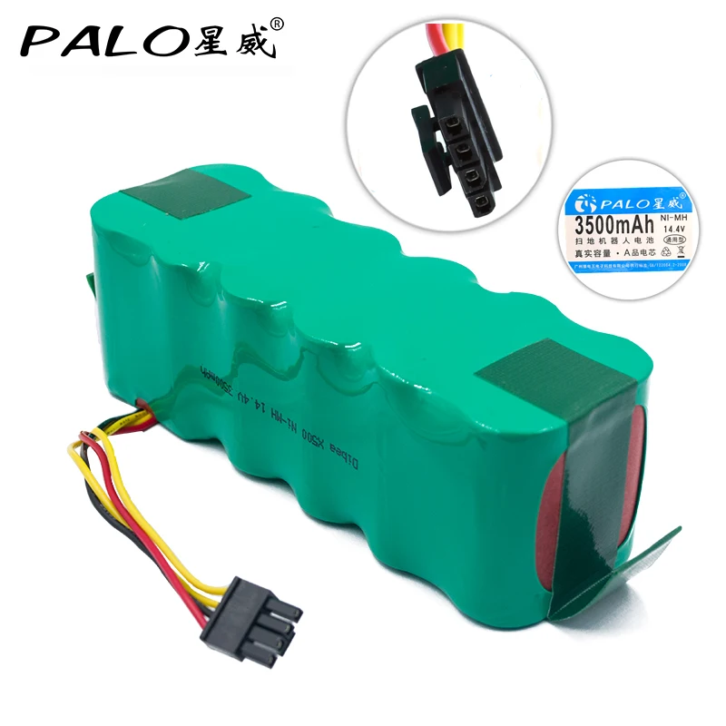 

PALO 14.4V Ni-MH 3500mAh Vacuum Cleaner Robot Rechargeable Battery for Dibea Panda X500/X580 KK8 Ecovacs Mirror CR120 HaierT322