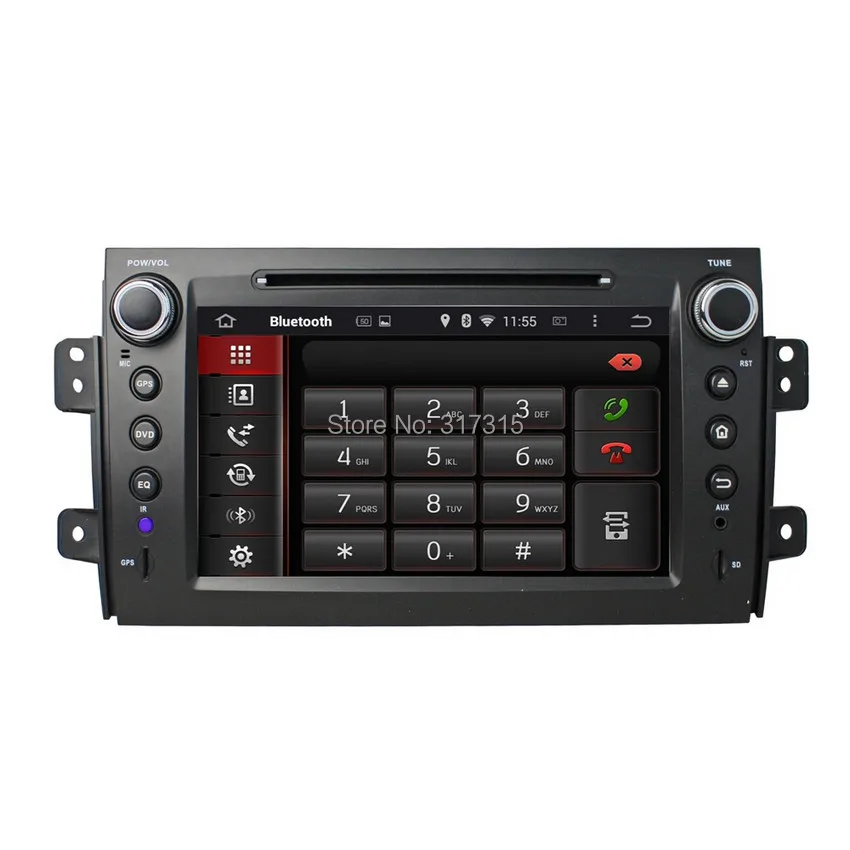 Excellent Android 5.1 Car DVD Player for Suzuki SX4 2006-2012 w/ GPS Navigation Radio BT CD USB SD AUX DVR 3G WIFI Audio Video Stereo 1