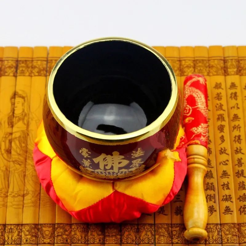 Китайский классический высококачественный Чистый медный перевернутый колокольчик буддийские поставки молятся Будде помочь читать буддийские сообщения