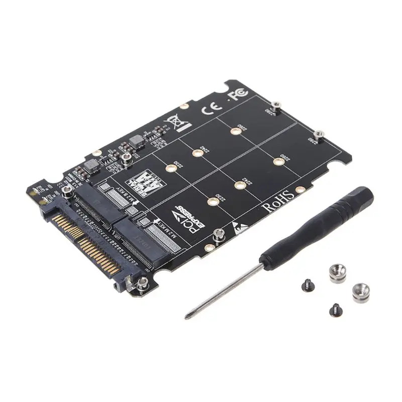 M.2 SSD на U.2 адаптер 2 в 1 M.2 NVMe ключ B/M NGFF SSD на PCI-e U.2 SFF-8639 адаптер PCIe M2 конвертер настольный компьютер