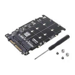 M.2 SSD к U.2 адаптер 2 в 1 M.2 NVMe ключ B/M NGFF SSD к PCI-e U.2 SFF-8639 адаптер PCIe M2 конвертер настольный компьютер