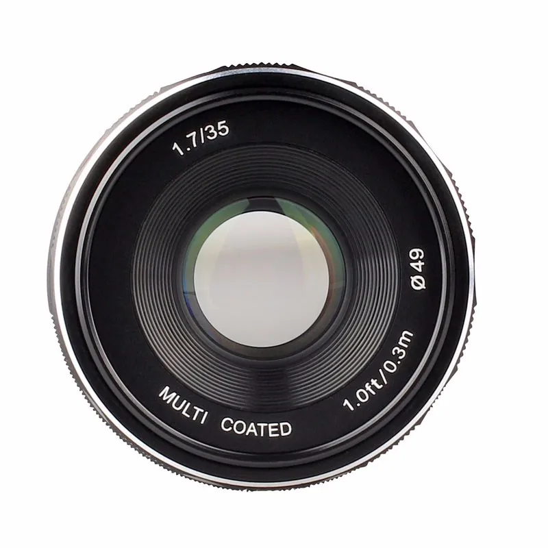 Объектив Meike MK-FX-35-1.7 35 мм f 1 7 с большой диафрагмой ручной фокусирующий объектив APS-C