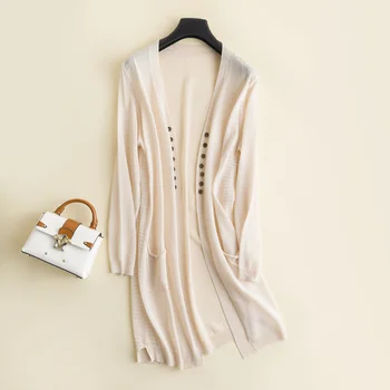 

BARESKIY 2019 fashion knit cardigan loose hollow short-sleeved solid color ladies sweater female stretch women's jacket