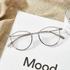 Acetato Unisex montura de aleación para gafas de prescripción para mujeres gafas de diseñador de moda circular metálico gafas de miopía ► Foto 1/5