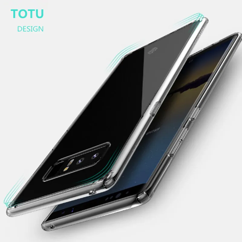 

Totu Ultra Thin Soft TPU Phone Back Case For Samsung Galaxy Note 8 Crystal Clear Silicone Cover Case For Samsung Galaxy Note 8