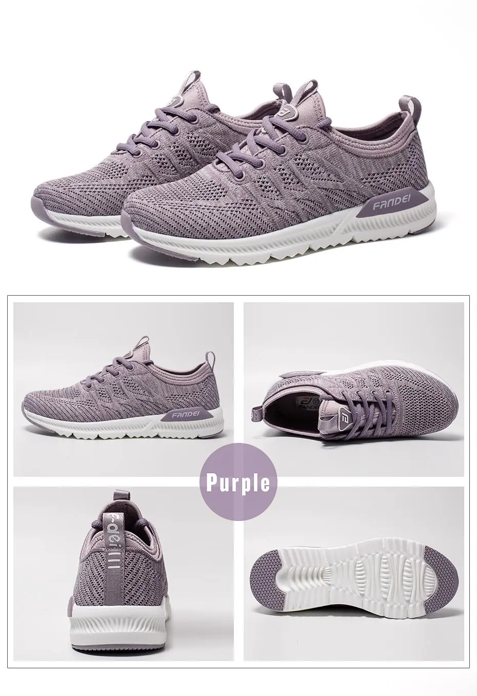 FANDEI/ женские кроссовки для бега; спортивная обувь; женские кроссовки-светильник; zapatillas mujer; летняя прогулочная обувь из сетчатого материала на шнуровке