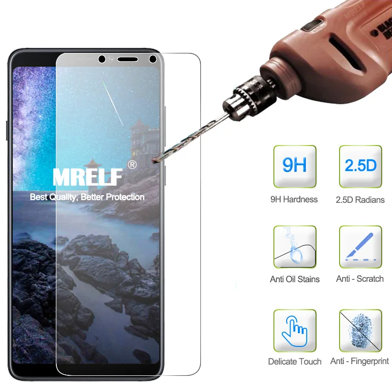 MRELF закаленное стекло для Samsung Galaxy A9 2018 Защита экрана телефона Защитное