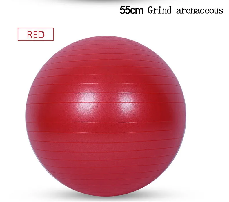 25 см/55 см/65 см/75 см Grind arenaceous абзац йога шары Пилатес фитнес спортзал фитбол для баланса упражнений тренировки фитнес-мяч - Цвет: Красный