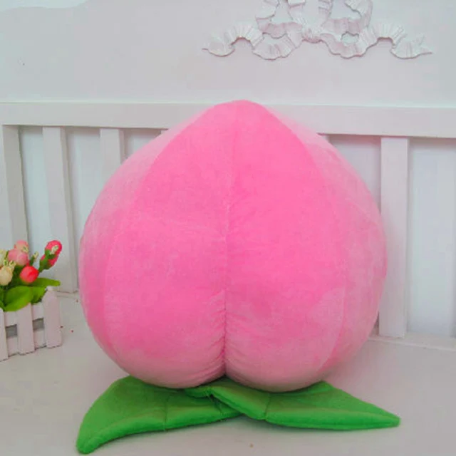 wholesale juicy peach plush toys baby Fruit pillow at home decorate peach doll birthday gift