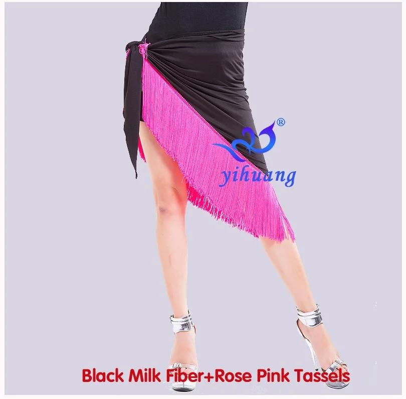 Black Milk Fiber Женская одежда для выступлений танец живота хип шарф Хэллоуин юбка модное шоу музыка фестиваль бальное Танго Сальса танцевальная одежда платье - Цвет: Black Milk Fiber