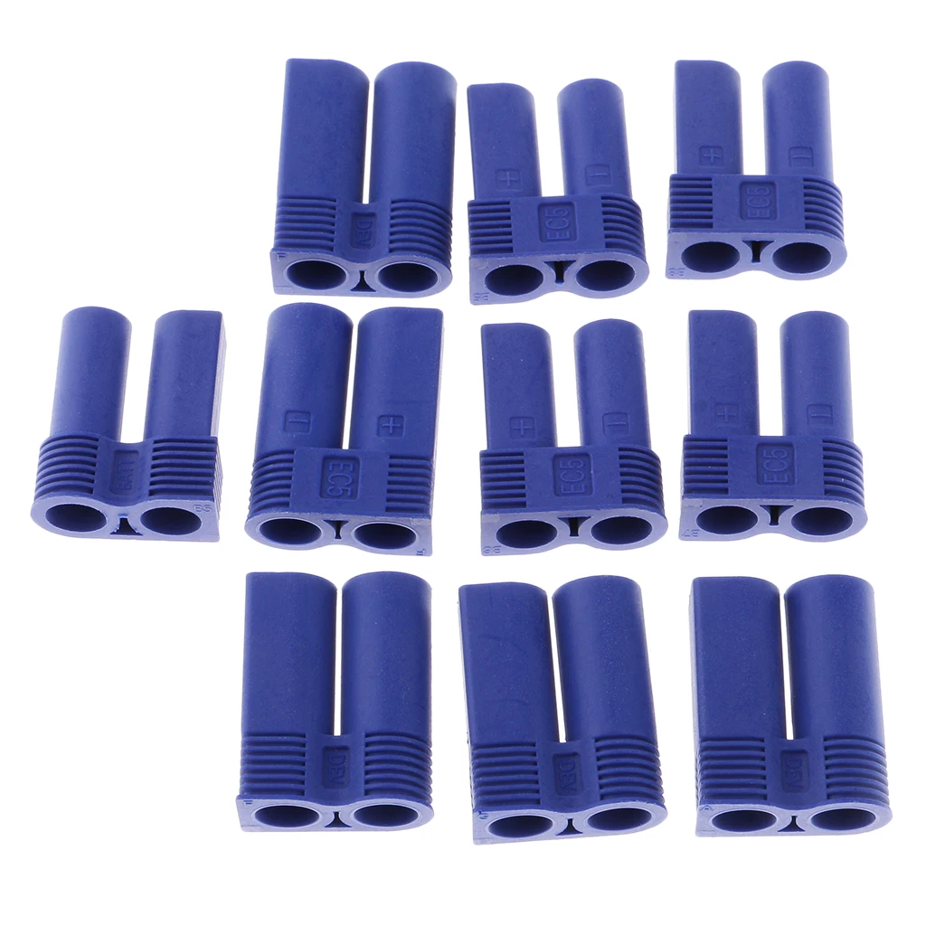 5pairs EC5 5mm Banana Plug Male Female Bullet Connector for RC ESC Lipo Battery