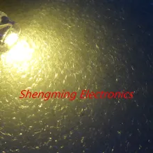 100 шт. 8 мм прозрачный Теплый Белый Свет Соломенной Шляпе СВЕТОДИОД Диоды Широкий формат dip лампы