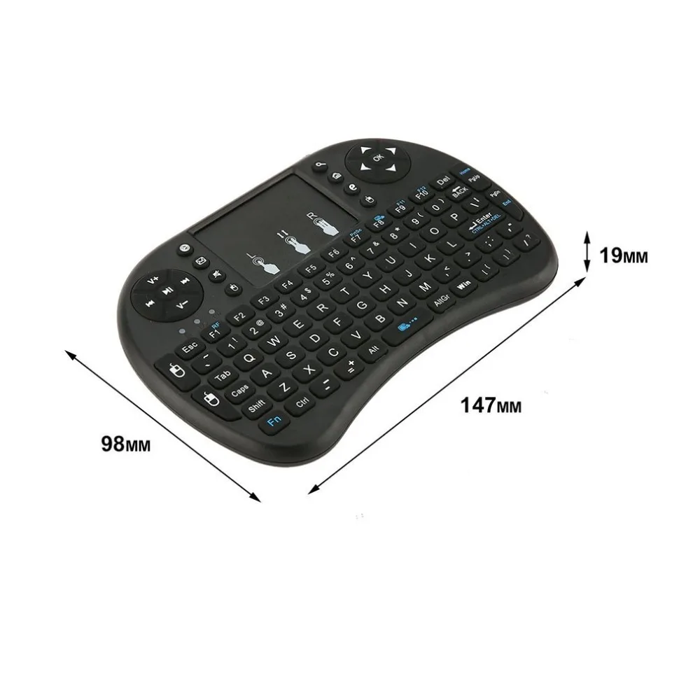 Беспроводная мини-клавиатура с подсветкой 2,4 GHz Air mouse с подсветкой сенсорная панель для Android tv BOX