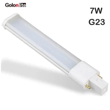 Golonlite пожалуйста светодиодный светильник Gx23 7 Вт 2GX7 G23 2G7 заменить пожалуйста 13 W 11 W 120 V 230 V CE по ограничению на использование опасных материалов в производстве белый 4000 K 6500 K светодиодный Замена для 13W-PLS