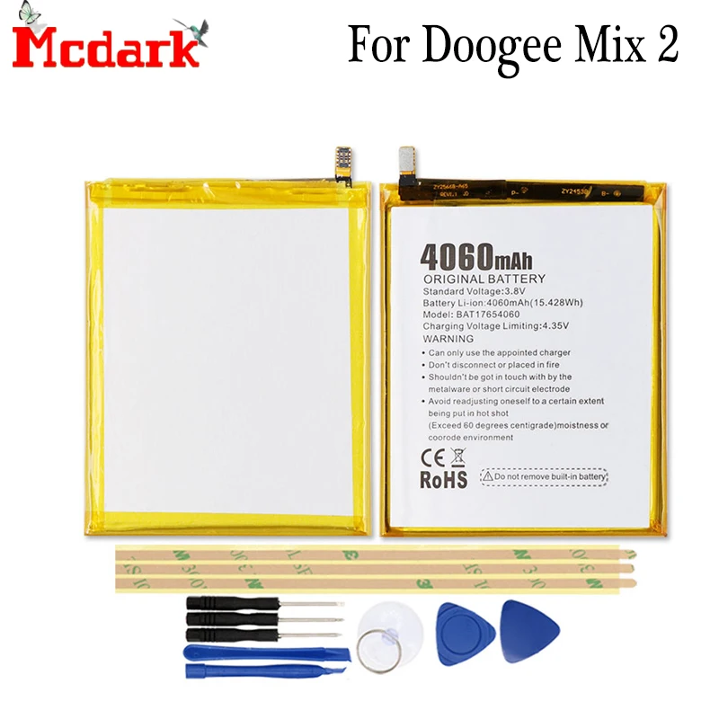 Запасной аккумулятор Mcdark Для Doogee MIX 2 высококачественный большой емкости 4060 мАч