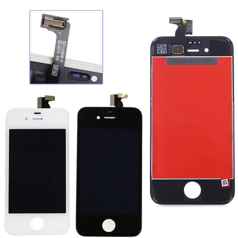 No Dead Pixel Front LCD Screen Display for Iphone 4 4S Digitizer Glass