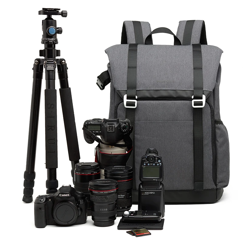 BAGSMART DSLR камера рюкзак водонепроницаемый камера рюкзак с дождевиком рюкзак для ноутбука объектив камеры дорожные сумки для камеры