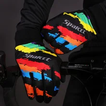 Spackt велосипед с сенсорным экраном Утепленные зимние перчатки ветрозащитный Теплый Полный палец велосипедные перчатки противоскользящие велосипедные перчатки для Для мужчин Для женщин