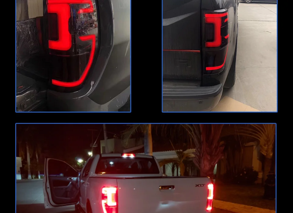 Excellent Car Styli Tail Lamp for Ford Ranger Raptor LED Tail Light 2012-2019 New Ranger LED Rear Lamp LED Turn Signal LED Brake Reverse 12