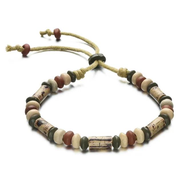 Polymer Clay Bracelet Men Rope Adjule Beads Polymer Clay Bracelet Men Rope Adjule Beads Bracelets For Beaded Vintage Jewelry