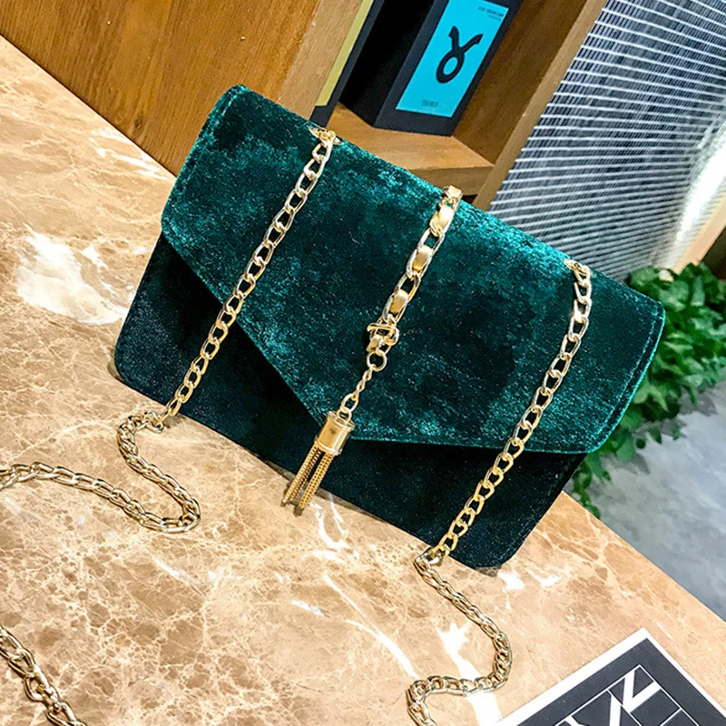 LJL Women Flap Clutch Evening Handbag Purse Tassel Envelope Chains Ladies bags LJL Women Flap Clutch Evening Handbag Purse Tassel Envelope Chains Ladies bags