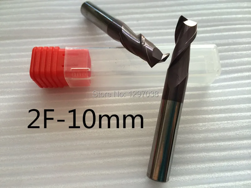 2PCS 2Flutes 10mm CNC Milling Cutter Lathe Tool, Hard alloy cutter