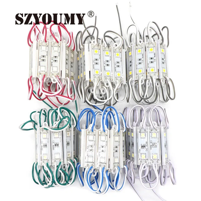 SZYOUMY оптовая продажа Светодиодный модуль лампы Водонепроницаемый модуль света 5054 SMD 2 светодиодный s освещения лампы 2 года гарантии 2000 шт