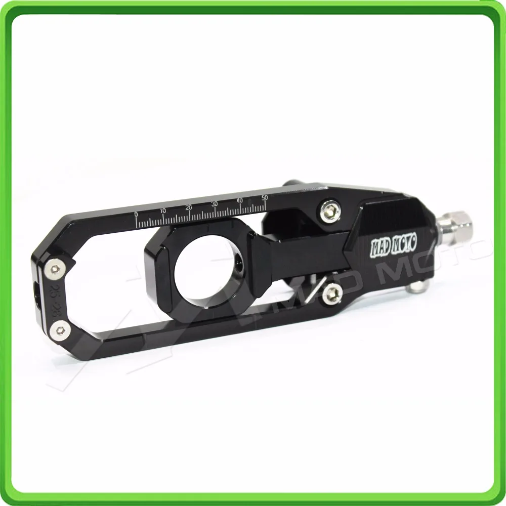 Aluminum motorcycle Chain Tensioner Adjuster fit for YAMAHA R1 YZF R1 2015 2016 2017 YZF-R1 15 16 17 Black (7)