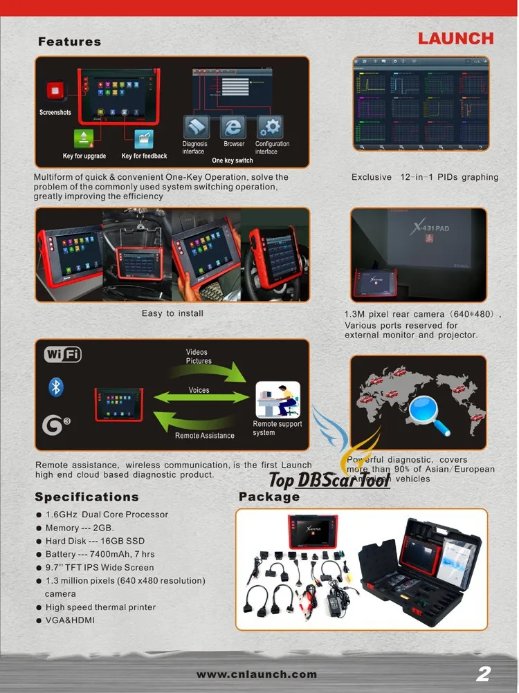 CREACLE Запуск Топ профессиональный авто диагностический инструмент LAUNCH X431 PAD поддержка 3g WiFi обновление онлайн X-431 PAD