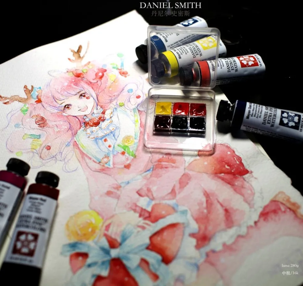 Master Daniel Smith Detailed Watercolor DS Maya 0.5ml 6 colors Dispensing plate Packing master daniel smith detailed watercolor ds maya 0 5ml 6 colors dispensing plate packing