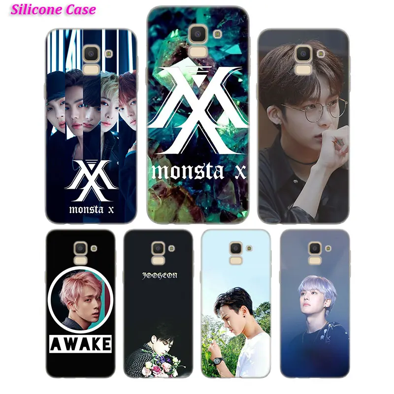 

Silicone Phone Case Monsta X KPOP for Samsung Galaxy j8 j7 j6 j5 j4 j3 Plus Prime 2018 2017 2016 Cover