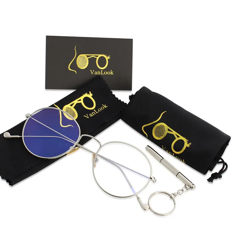 

Round Glasses Transparent Spectacles Women Blue Light for Computer Circle Men's Eyeglasses Gaming Frame Circular Rim Clear Lens