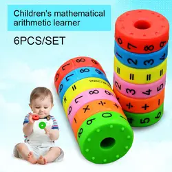 Шт. 6 шт. магнитные Монтессори детские развивающие игрушки Дети математические цифры DIY сборка паззлы случайный цвет 998