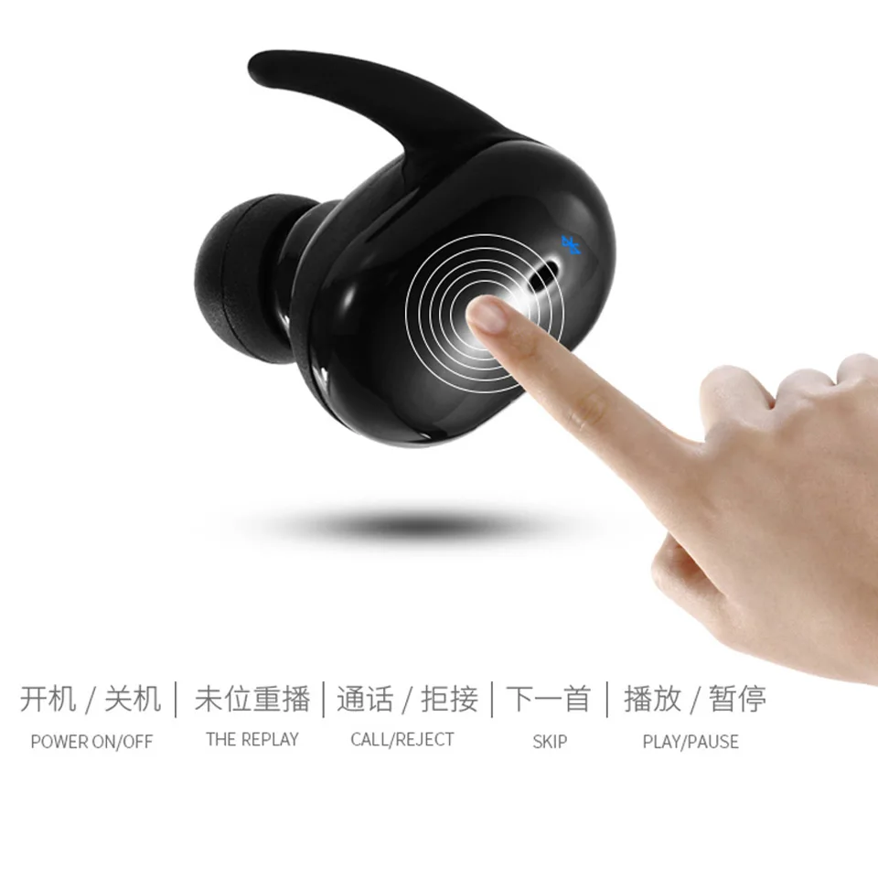 Беспроводные мини наушники TWS4 с Bluetooth TWS для Xiaomi Huawei спортивные стереонаушники