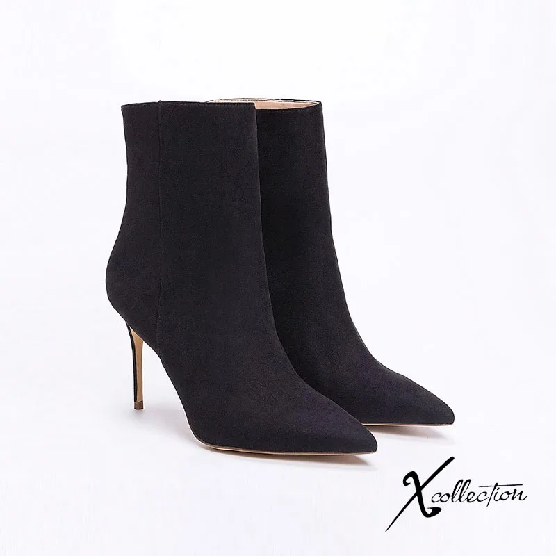 

Xcollection15 Elegant Pointed Toe Stiletto Boots 8.5cm Comfortable Brief/2006