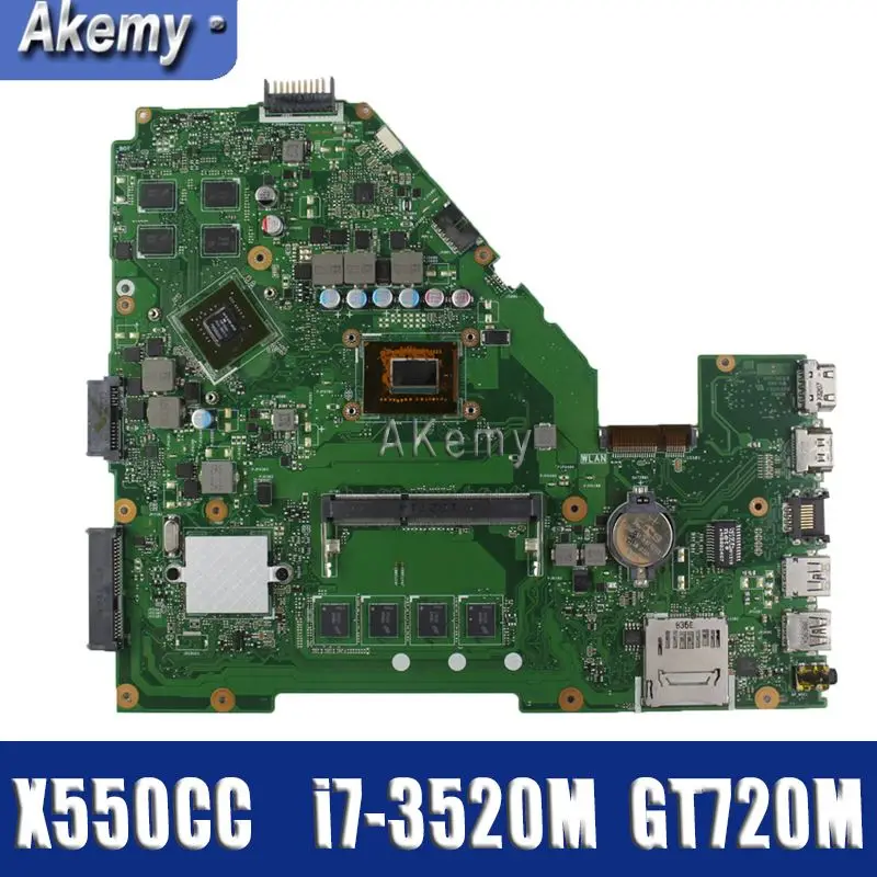 Amazoon X550CC Laptop Moederbord Voor Asus A550C X550CL R510C Test Originele Moederbord 4G Ram I7-3520M 2.7 Ghz Cpu GT720M Amazoon X550CC Laptop Moederbord Voor Asus A550C X550CL R510C Test Originele Moederbord 4G Ram I7-3520M 2.7 Ghz Cpu GT720M