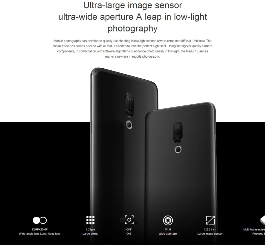 Meizu 15 Plus, 6 ГБ, 64 ГБ, глобальная версия, мобильный телефон Exynos 8895, восьмиядерный смартфон с большим экраном, двойная камера заднего вида