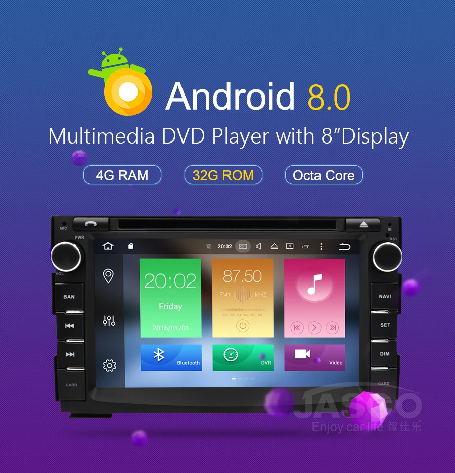 Cheap Android 8.0 Car DVD Player GPS Glonass Navigation Multimedia for Kia Ceed 2010 2011 2012 Auto BT RDS Radio Audio Video Stereo 2