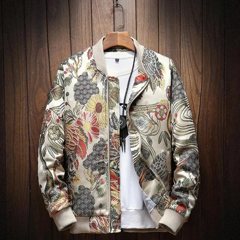 

5XL Jackets men 2019 Autumn New Japanese Embroidery Men Jacket Coat Man Hip Hop Streetwear Jacket Coat Bomber Jacket Men Clothes