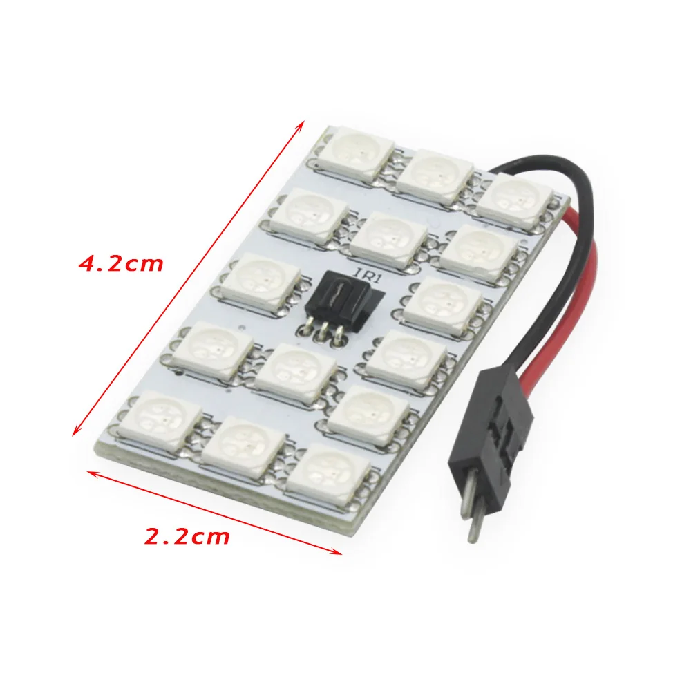 2 предмета в комплекте 12/15/24/36x5050 SMD Светодиодная панельная лампочка Цвет Фул