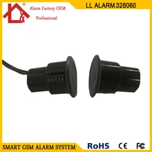 Коричневый цвет N.C Проводной магнитный дверной оконный контакт магнитный датчик геркон переключатель сигнализации 1 пара