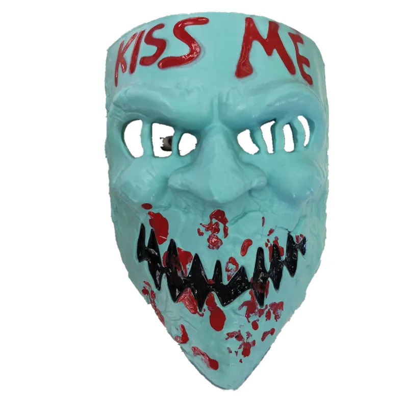 Purge маска Kiss Me costume ужас Хэллоуин Череп ПВХ взрослые вечерние камуфляжные маски