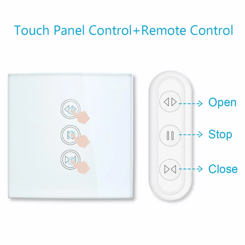 Tuya Smart Life RF WIFi Smart Curtain Blinds Roller Shutter Switch Google Home Alexa Echo Voice Control Smart Home App Timer afbeelding