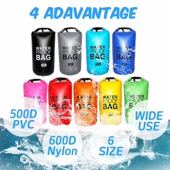

Gotecool PVC Shoulder Ultralight Swimming Bag Dry 9 Colors Outdoor Nylon Kayaking Storage Drifting Waterproof Rafting Bag 2L