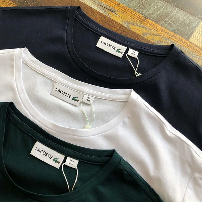 2019 spring and summer new men's running T-shirt European and American style shirt collar short-sleeved shirt