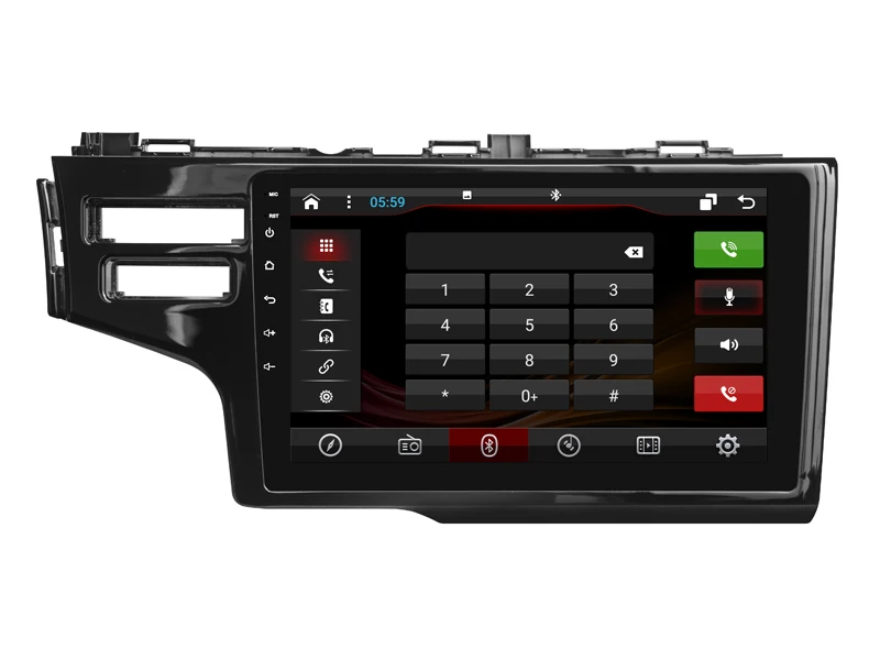 Clearance Elanmey android 8.1 car radio for Honda Jazz Fit 2014 + SRS car accessories DSP device Gps Navi multimedia bluetooth headunit 4