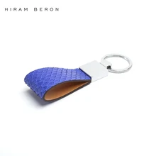 Hiram Beron держатель ключа кошелечного типа цепочка для телефона из кожи питона кожаная цепочка для мужчин автомобильный брелок из натуральной кожи держатель для ключей сумка аксессуары