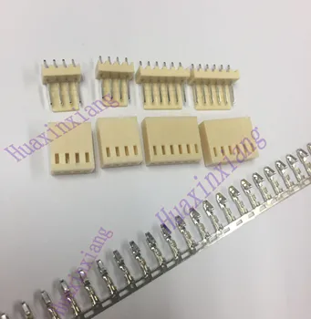 

50Set/Lot KF2510 KF2510-4Y 4Pin 4P 2.54mm Pin Terminal Connector ( Pin Header + Terminal + Housing )