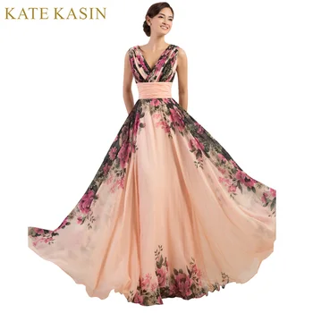 Kate Kasin 3 Designs Chiffon Evening Dress Prom dresses